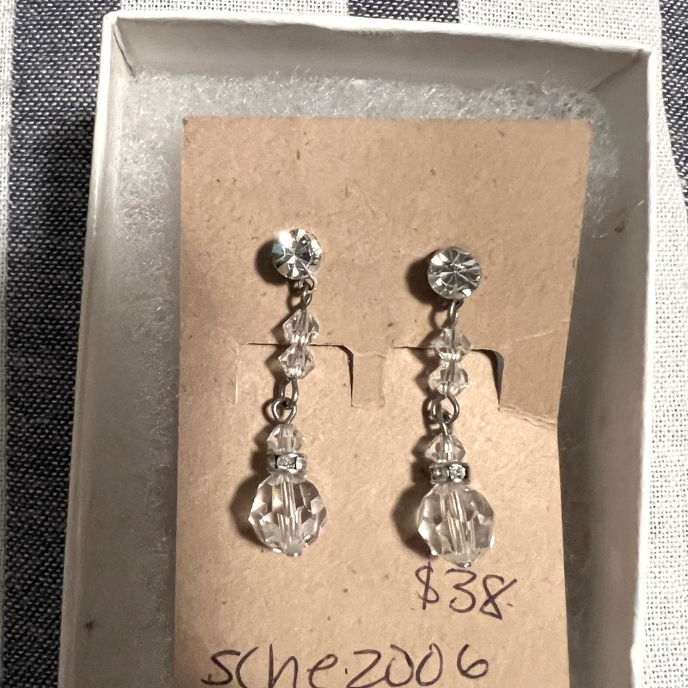 Earrings worn once for a wedding